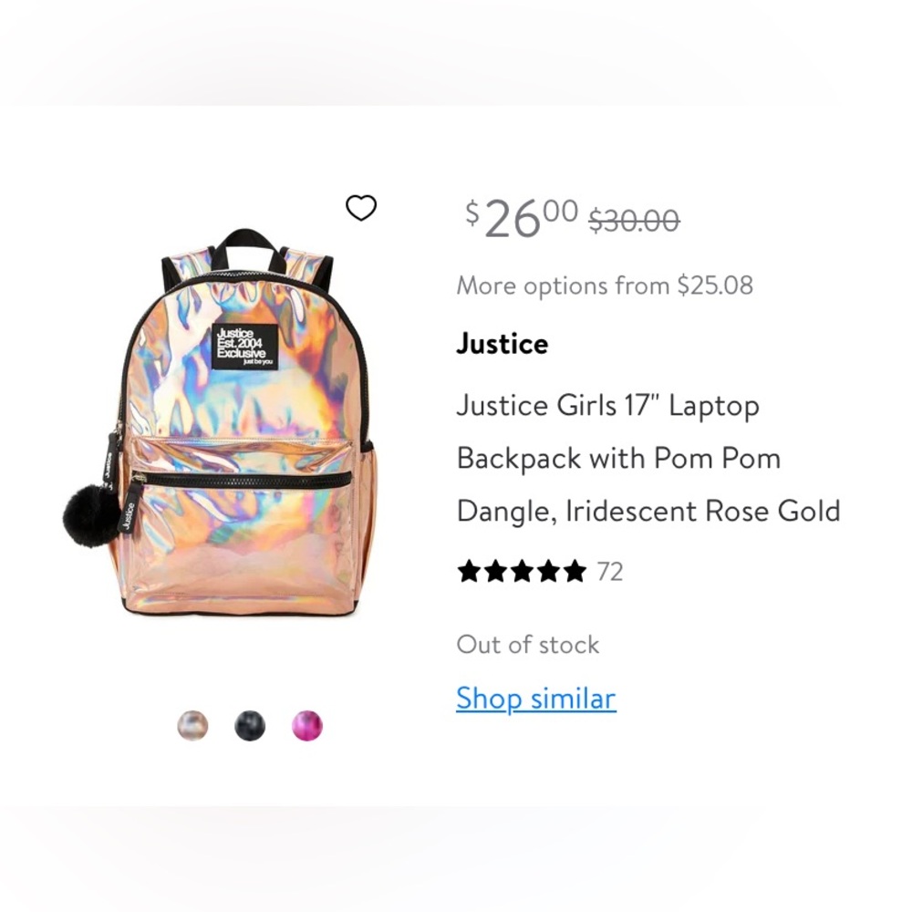 Justice J Sport 17’ Backpack